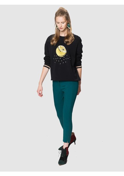 Havuç Paça Nefti Kadın Pantolon Yeşil K1812009_012