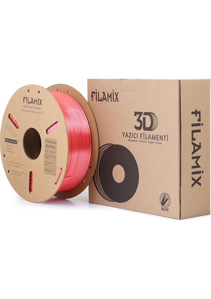 Silk Pla Filament 1.75MM 1kg-Mercan Pembesi