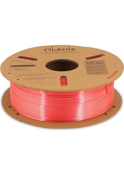 Silk Pla Filament 1.75MM 1kg-Mercan Pembesi modelleri