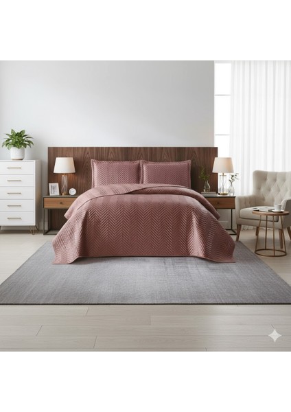 Nubuk Yatak Örtüsü Çift Kişilik Malta Gülkurusu fiyatları