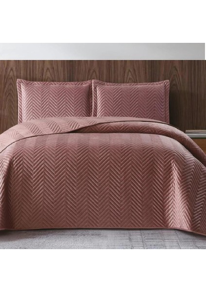 Nubuk Yatak Örtüsü Çift Kişilik Malta Gülkurusu modelleri