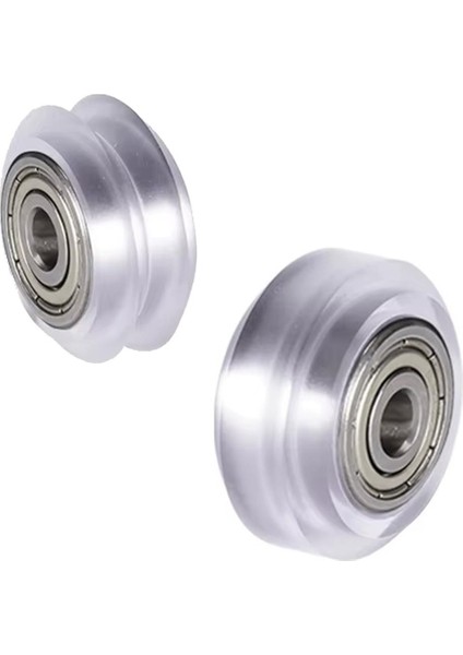 625ZZ Rulmanlı W Tip V Slot Teker-Beyaz