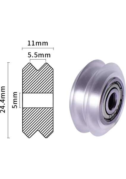 625ZZ Rulmanlı W Tip V Slot Teker-Beyaz fiyatları