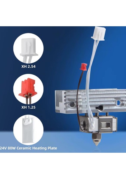 Creality Ender 3 S1 Serisi Geliştirilmiş 80W Full Hotend Set-Alüminyum Soğutucu Dahil fiyatları