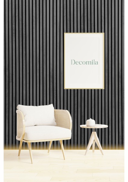 Mdf Ahşap Akustik Duvar Paneli 100X275 cm - Koyu Taş modelleri