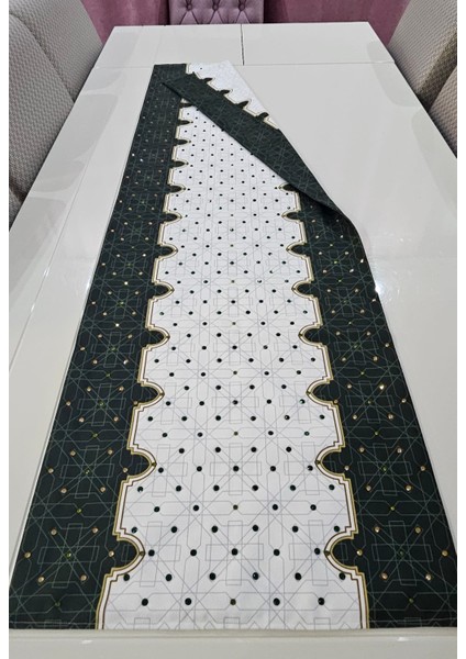 Yeşil Otantik Geometrik Desen Tek Yönü Taş Baskılı Runnerr fiyatları