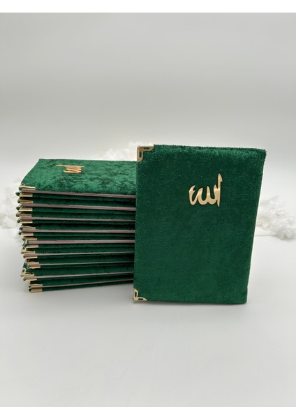 10 Adet Kadife Kaplı Yasin Kitabı (Mevlid Umre Hac Sünnet Doğum)