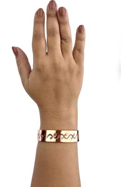 El Yapımı Ayarlanabilir Saf Bakır Bileklik Seti, Bakır Bilezik BB-311 fırsatları