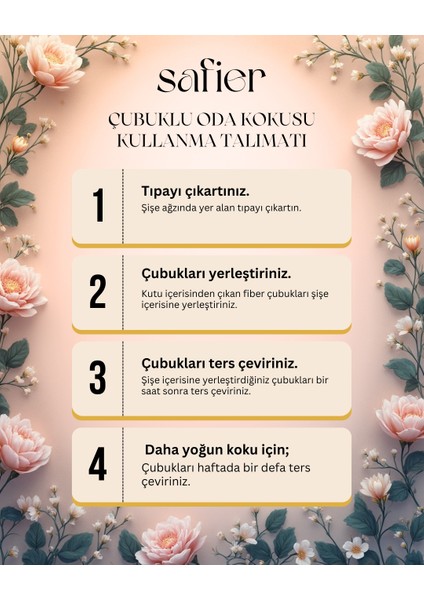 Safier Ferah Esinti – 3’lü Çubuklu Oda Kokusu Seti indirimleri