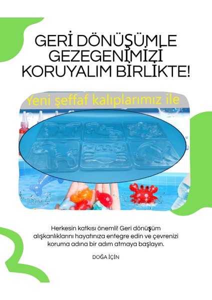 Pofudukya Oyun Seti 3 Jel Şişe ve 3 Adet Kalıp