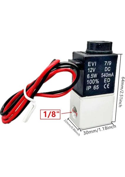 12V Solenoid Valf-2 Konumlu 3 Yönlü Pnömatik Valf Vana fiyatları