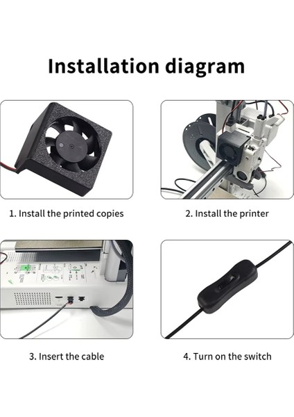 Bambu Lab A1 Serisi Uyumlu Extruder Motoru Soğutma Fanı Güncelleştirmesi modelleri