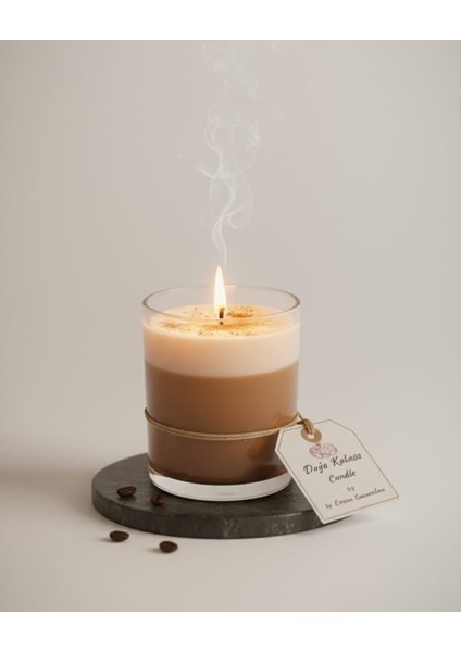 Latte Kahve Kokulu Dekoratif Mum