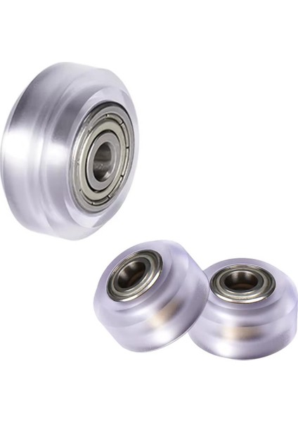 625ZZ Rulmanlı V Slot Teker-Beyaz