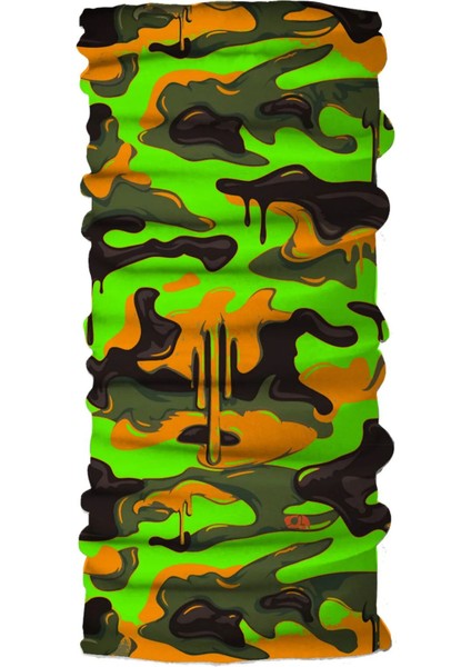 Pirate Parrot Renkli Kamuflaj Dikişsiz Motorcu Boyunluk Unisex Bandana Buff Baf Saç Bandı Balaklava