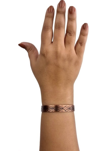 El Yapımı Ayarlanabilir Saf Bakır Bileklik Seti, Bakır Bilezik BB-309 fırsatları