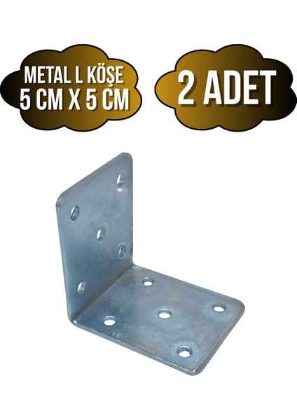 L Bağlantı Demiri Dolap Köşe Bağlantı DEMIRI(METAL)(ÖLÇÜLER:50*50*40MM)