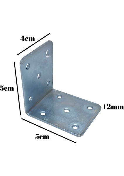 L Bağlantı Demiri Dolap Köşe Bağlantı DEMIRI(METAL)(ÖLÇÜLER:50*50*40MM) indirimleri
