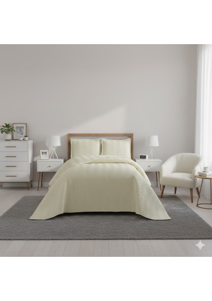 Nubuk Yatak Örtüsü Tek Kişilik Malta Krem fiyatları