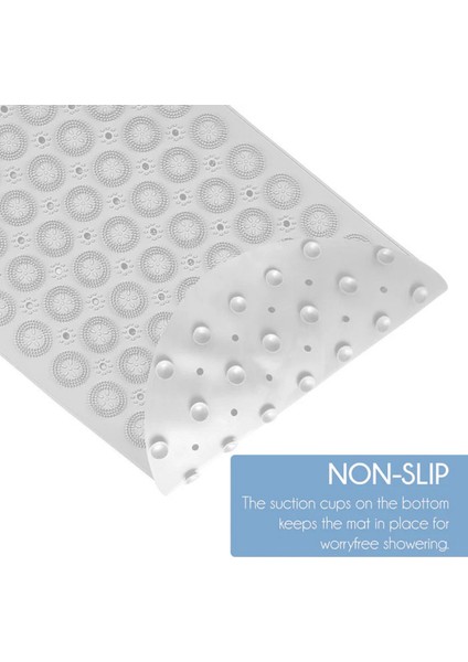 2 Adet Duşa Kabin Banyo & Duş Kaydırmazı & Küvet Paspası Vantuzlu Oval Masajlı 37X69CM A-142 modelleri