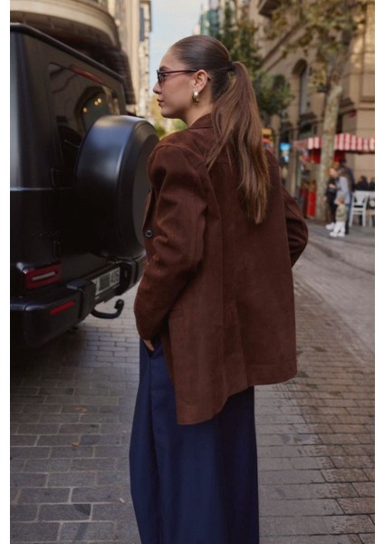 Kadın Acı Kahve Ilik Cepli Süet Ceket fırsatları