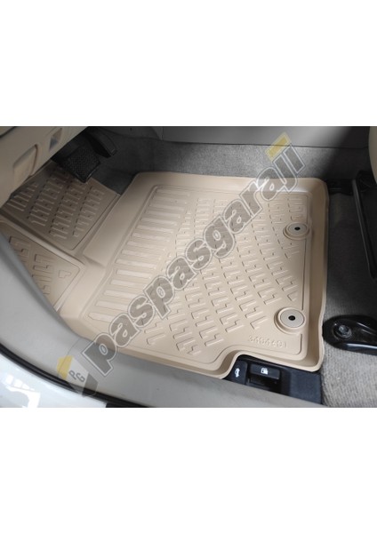 Toyota Corolla Bej 3D Havuzlu Paspas, 2007-2013 modelleri