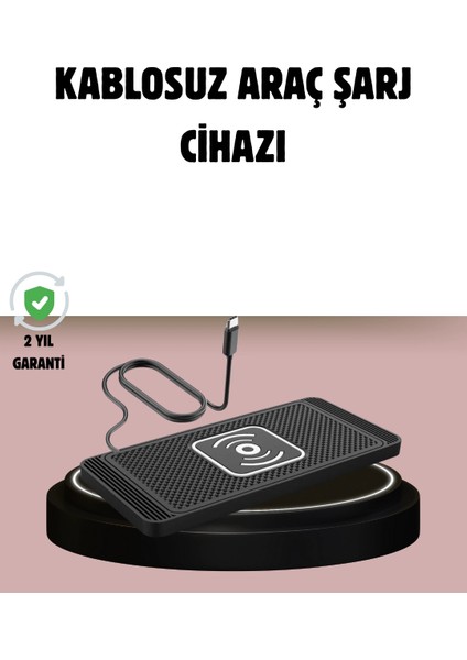 Manyetik Kablosuz Araç Şarj Cihazı – Hızlı Şarj, Kaymaz Taban, Güvenli Kullanım