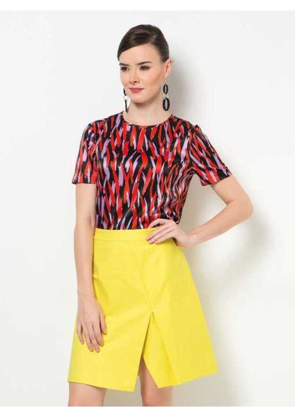 Yırtmaçlı Etek Sarı Y1515070_009 fırsatları