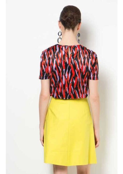 Yırtmaçlı Etek Sarı Y1515070_009 indirimleri