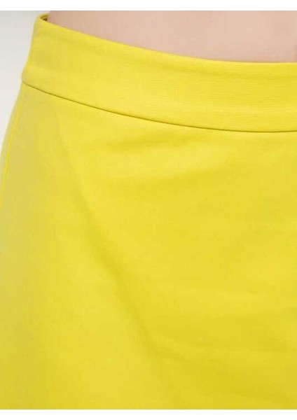 Yırtmaçlı Etek Sarı Y1515070_009