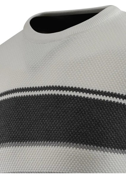 Erkek Sıfır Yaka Kazak Petek Örgü Klasik Kalıp 5244C BGL-ST04861 fırsatları