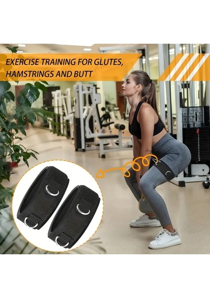 Direnç Antrenman Bacak Kemeri – 2 adet (siyah renk)