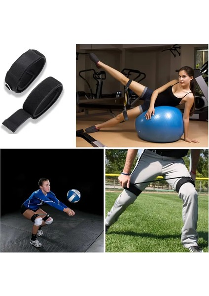 Direnç Antrenman Bacak Kemeri – 2 adet (siyah renk) modelleri