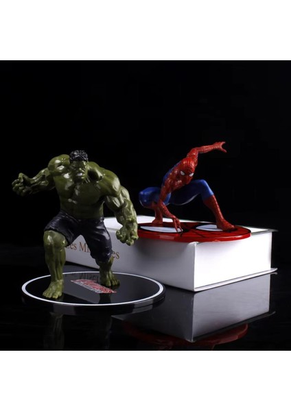 Marvel Yenilmezler Ironman Spiderman Hulk Captain America Özel Stantlı 4lü Oyuncak Figür Karakterler fırsatları