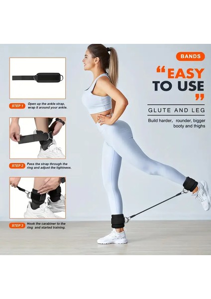 Egzersiz Direnç Ekipmanı Bacak,kalça ve Core Kas Geliştirici