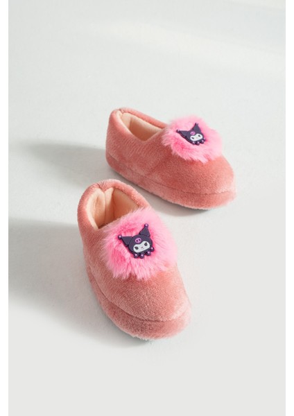 Kız Çocuk Panduf Ev Patiği Pamuk Astarlı Kuromi Figür Kışlık Yumuşacık Ev Kreş Ayakkabısı fırsatları