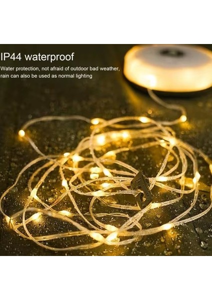 Solarlı Şarjlı Kamp Yılbaşı Peri Işığı Şeridi LED 10MT Su Geçirmezz fiyatları