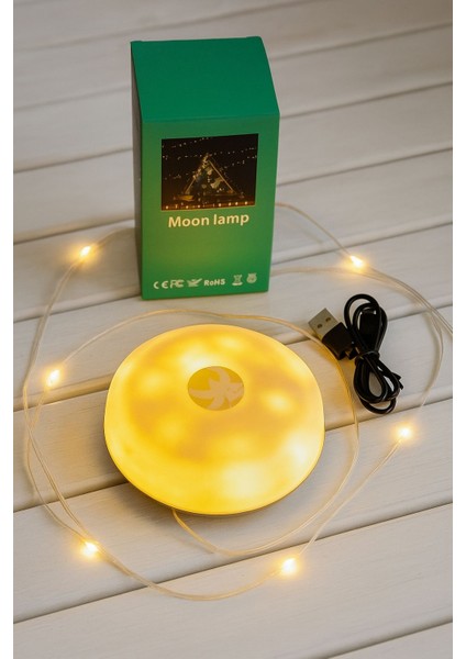 Solarlı Şarjlı Kamp Yılbaşı Peri Işığı Şeridi LED 10MT Su Geçirmezz