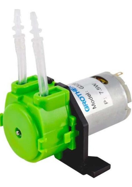 12V Dc Peristaltik Dozaj Su Pompası-Yeşil