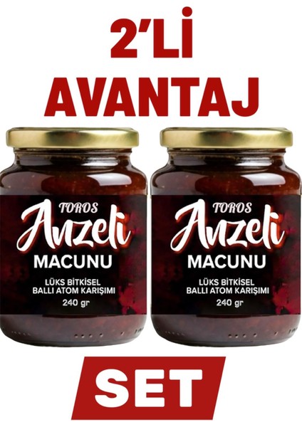 Anzeli Ballı Karışık Bitkisel Macun Güç ve Ginsengli 2 x 245 gr fiyatları
