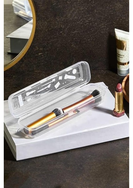 2’li Makyaj Aksesuar Kutusu Seti, Makyaj Takı Kozmetik Fırça Macun Tıraş Taşınabilir Saklama Kabı indirimleri