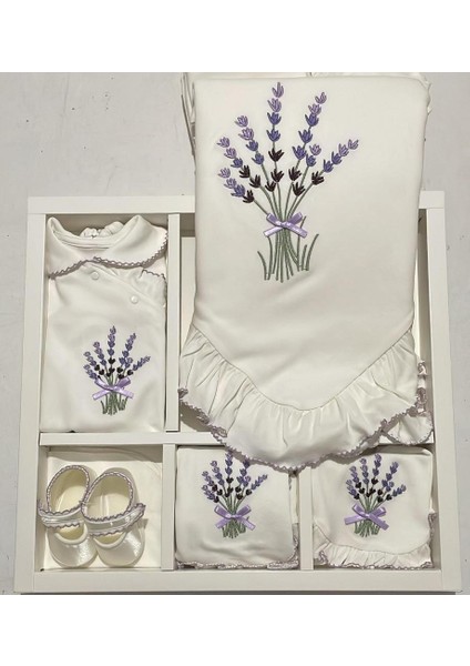 Lavanta Desenli 10'lu Set Hastane Çıkışı EDA.BYZ.5457 fiyatları