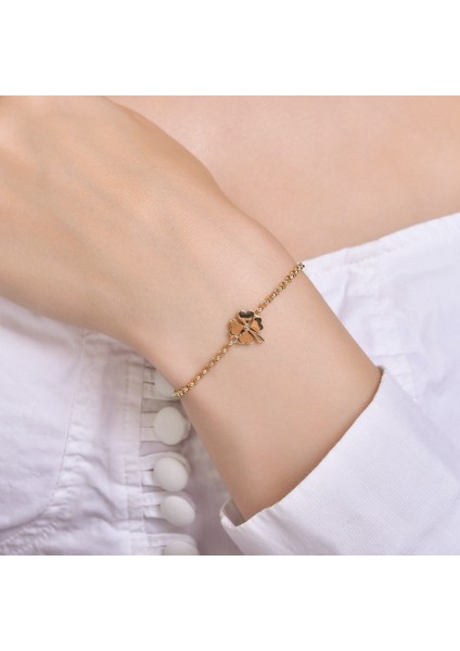 Altın Yonca Bileklik - 14K modelleri