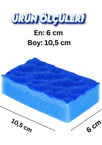 6 Adet Özel Dokulu Mavi Düz Bulaşık Süngeri – Özel Dokulu, Dayanıklı Mutfak Süngeri Seti indirimleri