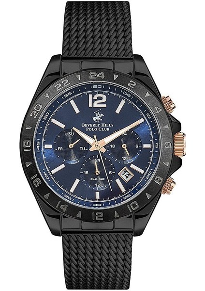 BP3128X.690 Erkek Kol Saati | 42 mm Siyah Kasa, Lacivert Kadran