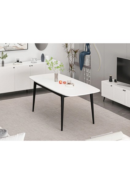 Kale Pandora Açılır Yemek Masası Beyaz/siyah modelleri