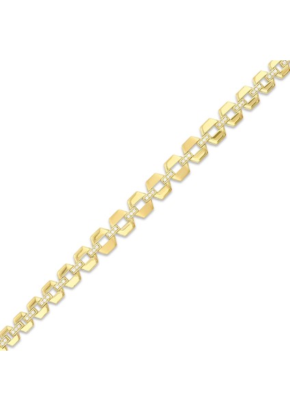 Altın Tasarım Bileklik - 14K fiyatları