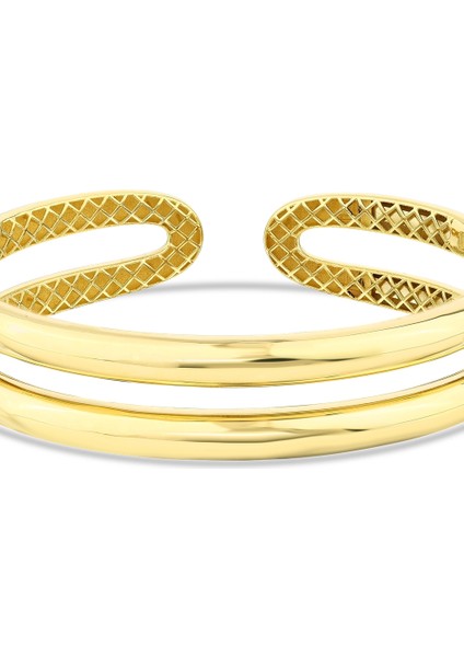 Tasarım Altın Kelepçe - 14K indirimleri