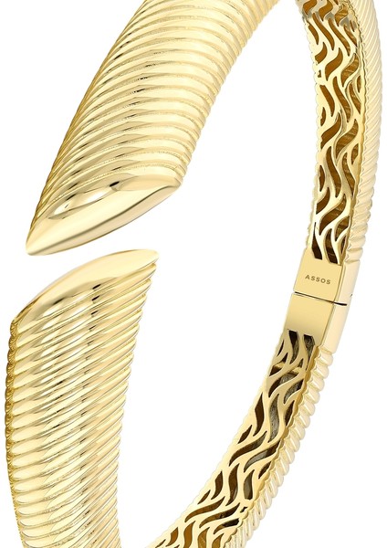 Tasarım Altın Kelepçe - 14K indirimleri