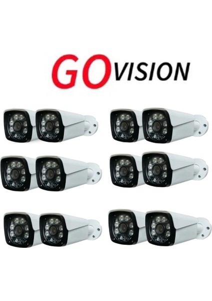 12 Adet 5mp 3.6mm Ahd Bullet Kamera